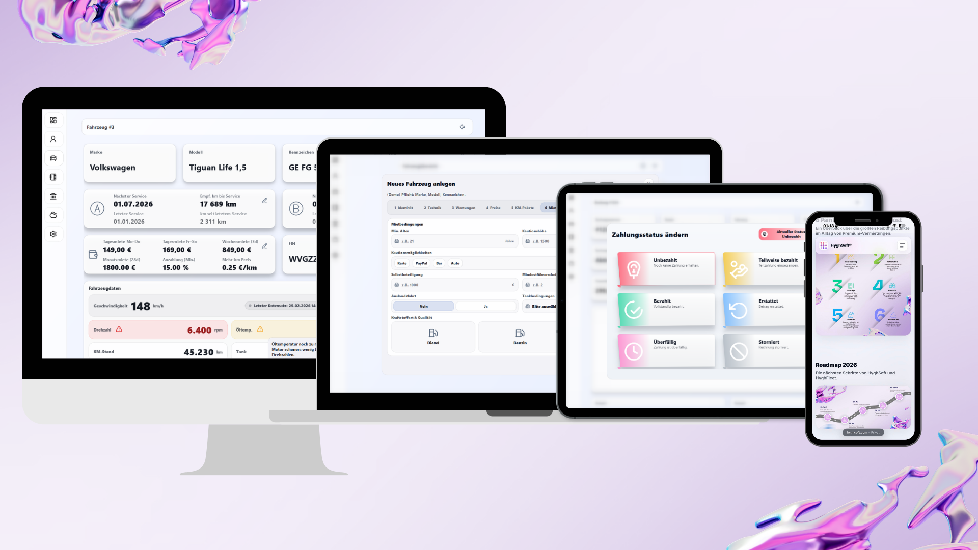 HyghFleet on desktop, laptop, tablet and smartphone: the same platform on every device