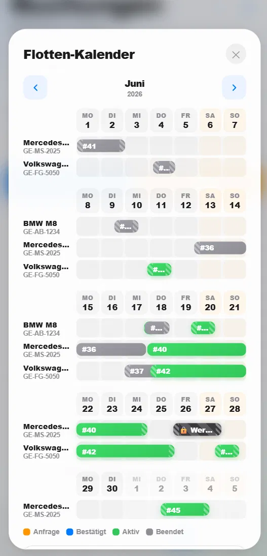 HyghFleet App Screenshot aus der Live-Demo